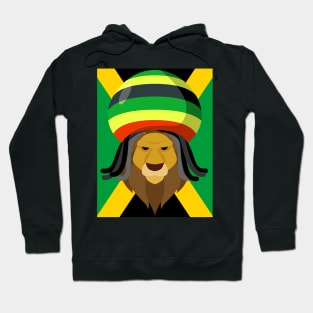 Rasta Lion in Jamaica Hoodie